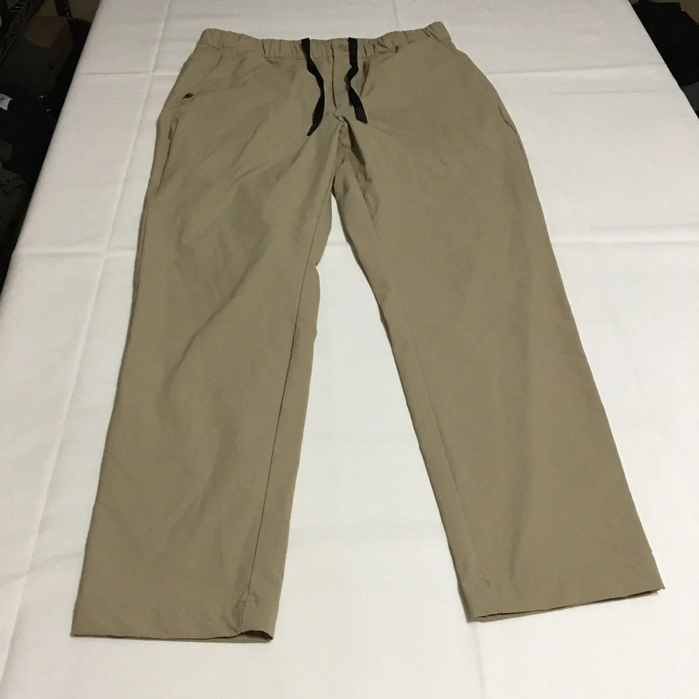 Figs Pro Technical Scrub Pants Mens Medium Short Tan Drawstring